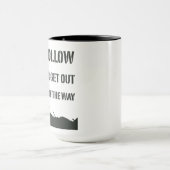 Tasse des Kaffees: leiten, folgen oder herausnehme (Zentrum)