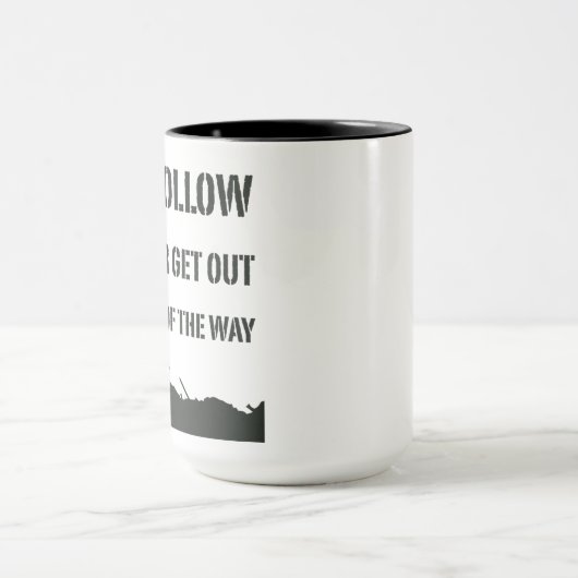 Tasse des Kaffees: leiten, folgen oder herausnehme (Zentrum)