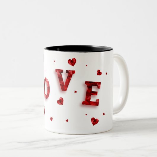 Tasse des Kaffees - Liebe (VorderseiteRechts)