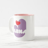 Tasse des Kaffees Loves Jelena (Vorderseite Links)