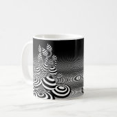 Tasse des Kaffees Magische Pilze geometrische Gest (Vorderseite Links)