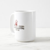 Tasse des Kaffees mit dem offiziellen Killer Con L (Vorderseite Links)