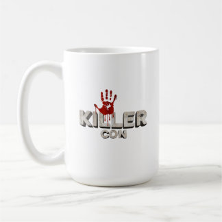 Tasse des Kaffees mit dem offiziellen Killer Con L