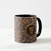 Tasse des Kaffees mit Ihrem Namen (VorderseiteRechts)