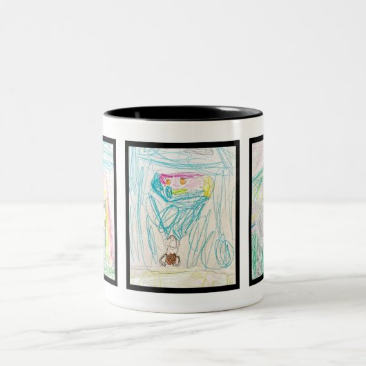 Tasse des Kaffees mit Kinderbildern Art 3 (Mittel)