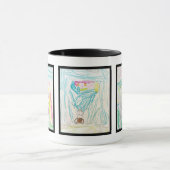 Tasse des Kaffees mit Kinderbildern Art 3 (Zentrum)