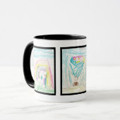 Tasse des Kaffees mit Kinderbildern Art 3 (Vorderseite Links)