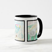 Tasse des Kaffees mit Kinderbildern Art 3 (VorderseiteRechts)