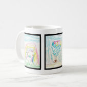 Tasse des Kaffees mit Kinderbildern Art 3 (Vorderseite Links)