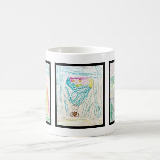 Tasse des Kaffees mit Kinderbildern Art 3 (Mittel)