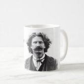 Tasse des Kaffees mit Mark Twain Zitat (VorderseiteRechts)