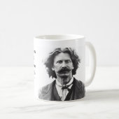 Tasse des Kaffees mit Zitat von Mark Twain (VorderseiteRechts)