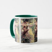 Tasse des Kaffees: Mucha - Geist des Frühlings (Vorderseite Links)