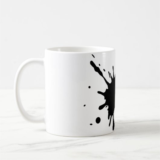 Tasse des Kaffees - Platsch (Links)