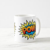 Tasse des Kaffees - Pop Art Pow (VorderseiteRechts)