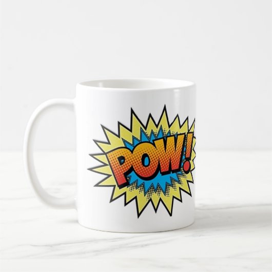 Tasse des Kaffees - Pop Art Pow (Links)