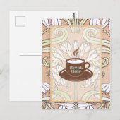 Tasse des Kaffees Postkarte (Vorne/Hinten)