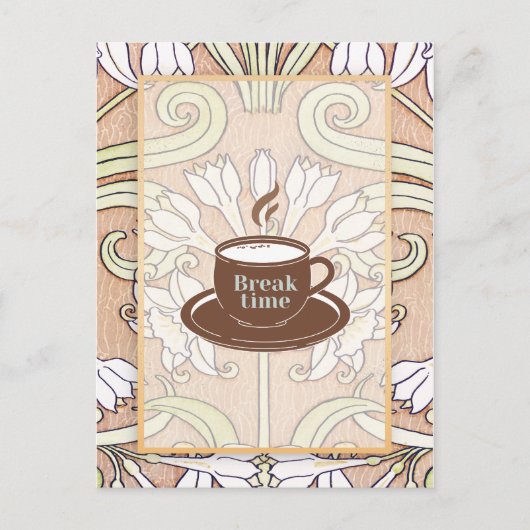Tasse des Kaffees Postkarte (Vorderseite)