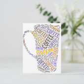 Tasse des Kaffees Postkarte (Stehend Vorderseite)