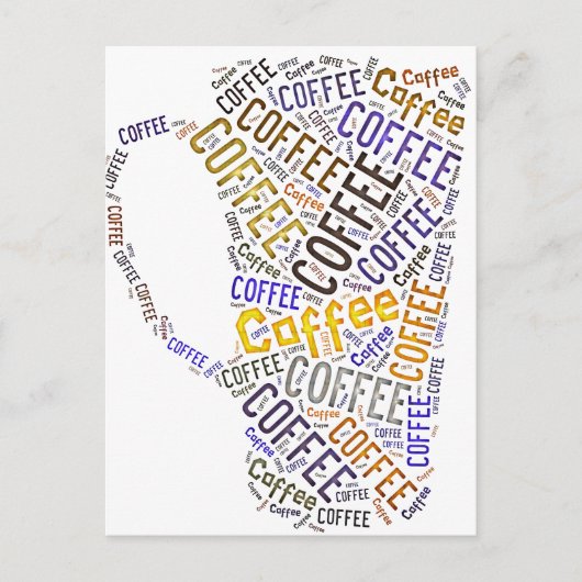 Tasse des Kaffees Postkarte (Vorderseite)