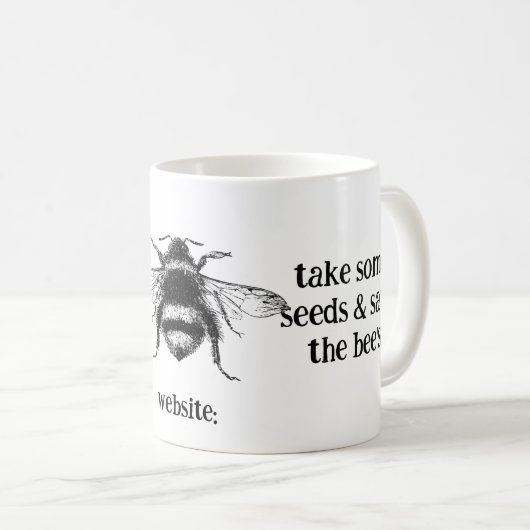 Tasse des Kaffees - Rett der Biene (VorderseiteRechts)