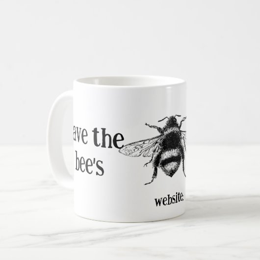 Tasse des Kaffees - Rett der Biene (Vorderseite Links)
