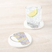 Tasse des Kaffees Sandstein Untersetzer (Seite)