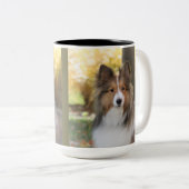 Tasse des Kaffees - Sheltie (VorderseiteRechts)