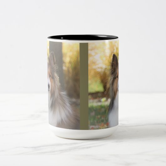 Tasse des Kaffees - Sheltie (Mittel)
