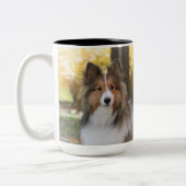 Tasse des Kaffees - Sheltie (Links)