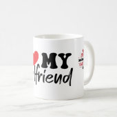 Tasse des Kaffees Valentinstag (VorderseiteRechts)