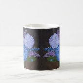 Tasse des Kaffees - Vase der Hydrangeas (Mittel)