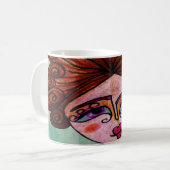 Tasse des Kaffees (Whimsical Woman - 01) (Vorderseite Links)