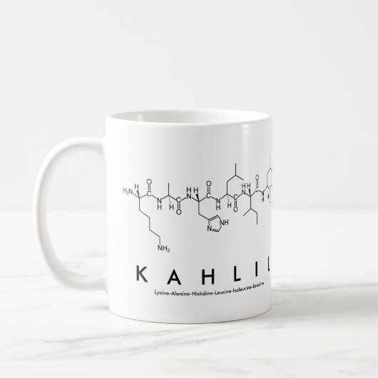 Tasse des Kahlil-Peptids (Links)