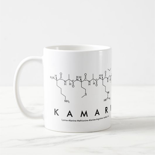 Tasse des Kamari-Peptids (Links)