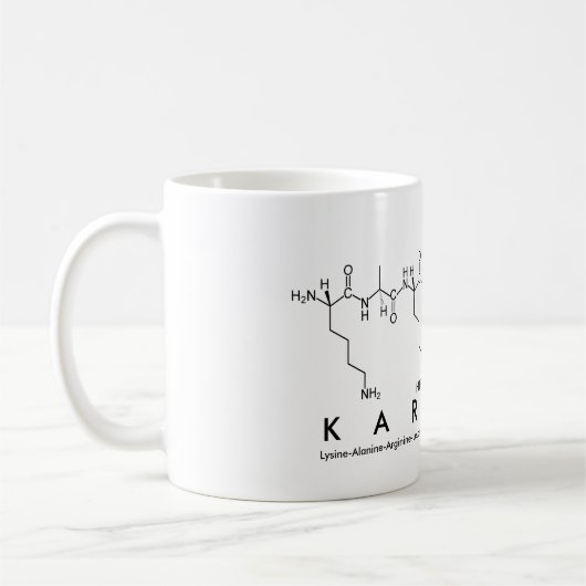 Tasse des Karlene-Peptids (Links)