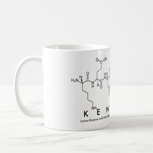 Tasse des Kendell-Peptids (Links)