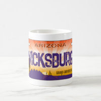 Tasse des Kennzeichens Vicksburg Arizona