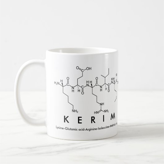 Tasse des Kerim-Peptids (Links)