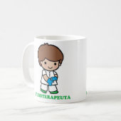 Tasse des kleinen Physiotherapeuten (Vorderseite Links)