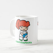 Tasse des kleinen Physiotherapeuten (Vorderseite Links)