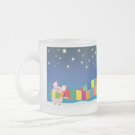 Tasse des kleinen Schweins Weihnachts (Links)