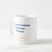 Tasse des Kommunikationsberaters (Vorderseite Links)