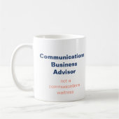 Tasse des Kommunikationsberaters (Links)