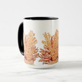 Tasse des Korallenriffs im tropischen Meer (Vorderseite Links)