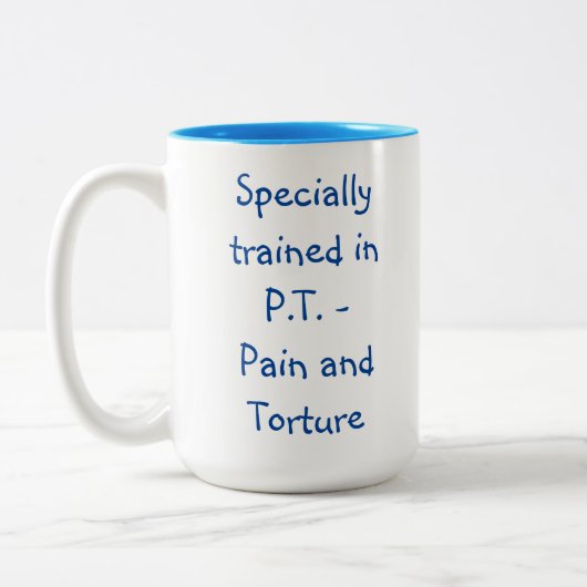 Tasse des körperlichen Therapeuten (Links)