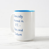 Tasse des körperlichen Therapeuten (Vorderseite Links)