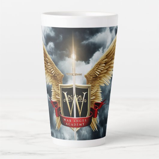 Tasse des Kriegsengels Latte (Vorderseite)