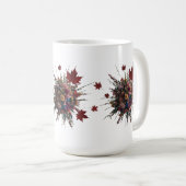 Tasse des künstlerischen Blumenschlammes (VorderseiteRechts)