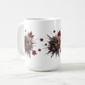 Tasse des künstlerischen Blumenschlammes (Vorderseite Links)